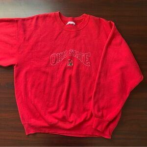 Vintage NCAA OSU Ohio State Buckeyes Embroidered Pullover Crewneck Sweatshirt XL